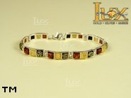 Jewellery SILVER sterling bracelet.  Stone: amber. TAG: clasic; name: B-520; weight: 7.8g.
