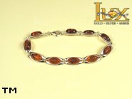 Jewellery SILVER sterling bracelet.  Stone: amber. TAG: ; name: B-627; weight: 10.7g.