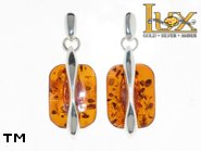 Jewellery SILVER sterling earrings.  Stone: amber. TAG: ; name: E-780SW; weight: 5.4g.