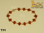 Jewellery GOLD bracelet.  Stone: amber. TAG: ; name: GB255; weight: 6.7g.