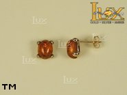 Jewellery GOLD earrings.  Stone: amber. TAG: ; name: GE209; weight: 2.2g.