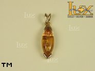 Jewellery GOLD pendant.  Stone: amber. TAG: ; name: GP205; weight: 2g.