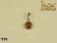 Jewellery GOLD pendant.  Stone: amber. TAG: ; name: GP222; weight: 0.8g.
