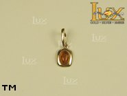 Jewellery GOLD pendant.  Stone: amber. TAG: ; name: GP223-2; weight: 0.52g.