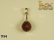 Jewellery GOLD pendant.  Stone: amber. TAG: ; name: GP242; weight: 0g.