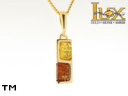 Jewellery GOLD pendant.  Stone: amber. TAG: ; name: GP303; weight: 2.7g.