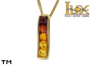 Jewellery GOLD pendant.  Stone: amber. TAG: modern; name: GP323; weight: 1.71g.