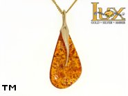 Jewellery GOLD pendant.  Stone: amber. TAG: unique; name: GP350; weight: 6.19g.
