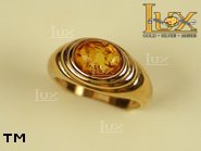 Jewellery GOLD ring.  Stone: amber. TAG: ; name: GR085; weight: 0g.