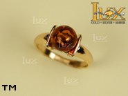 Jewellery GOLD ring.  Stone: amber. TAG: ; name: GR097; weight: 4.03g.