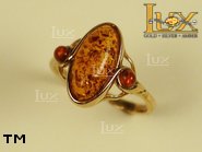 Jewellery GOLD ring.  Stone: amber. TAG: ; name: GR149; weight: 3g.