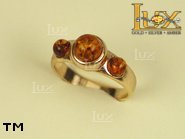 Jewellery GOLD ring.  Stone: amber. TAG: ; name: GR177; weight: 3.02g.
