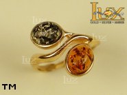 Jewellery GOLD ring.  Stone: amber. TAG: nature; name: GR289; weight: 3.9g.
