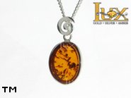 Jewellery SILVER sterling pendant.  Stone: amber. TAG: ; name: P-827; weight: 2.4g.