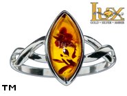 Jewellery SILVER sterling ring.  Stone: amber. TAG: ; name: R-513; weight: 1.5g.