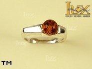 Jewellery SILVER sterling ring.  Stone: amber. TAG: ; name: R-680; weight: 3.6g.
