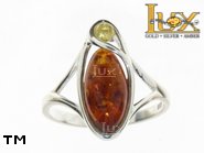 Jewellery SILVER sterling ring.  Stone: amber. TAG: ; name: R-738; weight: 3.5g.