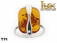 Jewellery SILVER sterling ring.  Stone: amber. TAG: ; name: R-780; weight: 4.7g.