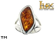 Jewellery SILVER sterling ring.  Stone: amber. TAG: ; name: R-788; weight: 5.7g.