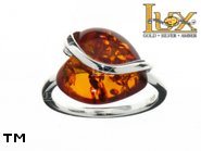 Jewellery SILVER sterling ring.  Stone: amber. TAG: ; name: R-814; weight: 2.6g.