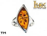 Jewellery SILVER sterling ring.  Stone: amber. TAG: ; name: R-820; weight: 4.7g.
