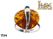 Jewellery SILVER sterling ring.  Stone: amber. TAG: ; name: R-823-1; weight: 5.5g.