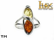 Jewellery SILVER sterling ring.  Stone: amber. TAG: ; name: R-840; weight: 3.9g.