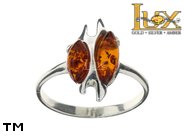 Jewellery SILVER sterling ring.  Stone: amber. TAG: ; name: R-879; weight: 2.4g.