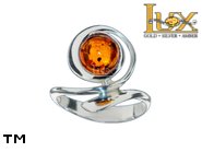 Jewellery SILVER sterling ring.  Stone: amber. TAG: ; name: R-979; weight: 4.1g.