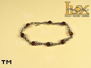 Jewellery SILVER sterling bracelet.  Stone: amber. TAG: ; name: B-039; weight: 6.7g.