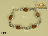 Jewellery SILVER sterling bracelet.  Stone: amber. TAG: clasic; name: B-094; weight: 11.3g.