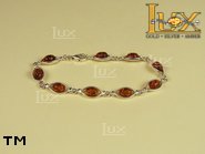 Jewellery SILVER sterling bracelet.  Stone: amber. TAG: ; name: B-341; weight: 10.3g.