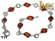 Jewellery SILVER sterling bracelet.  Stone: amber. TAG: ; name: B-C19; weight: 6.5g.