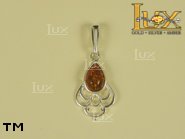 Jewellery SILVER sterling earrings.  Stone: amber. TAG: ; name: E-200; weight: 4.5g.