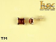 Jewellery SILVER sterling earrings.  Stone: amber. TAG: ; name: E-439; weight: 1.4g.