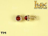 Jewellery SILVER sterling earrings.  Stone: amber. TAG: ; name: E-456; weight: 2g.