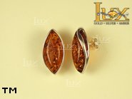Jewellery SILVER sterling earrings.  Stone: amber. TAG: ; name: E-625S; weight: 5g.