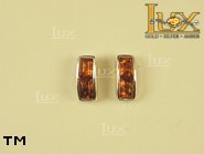 Jewellery SILVER sterling earrings.  Stone: amber. TAG: ; name: E-711; weight: 2.6g.