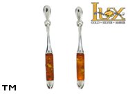 Jewellery SILVER sterling earrings.  Stone: amber. TAG: ; name: E-806SW; weight: 2.9g.