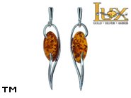 Jewellery SILVER sterling earrings.  Stone: amber. TAG: ; name: E-925; weight: 3.5g.
