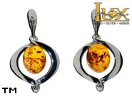 Jewellery SILVER sterling earrings.  Stone: amber. TAG: ; name: E-A35; weight: 3.5g.