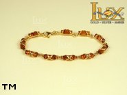 Jewellery GOLD bracelet.  Stone: amber. TAG: ; name: GB009; weight: 8.6g.
