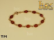 Jewellery GOLD bracelet.  Stone: amber. TAG: ; name: GB024; weight: 8.5g.