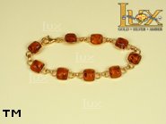Jewellery GOLD bracelet.  Stone: amber. TAG: ; name: GB060; weight: 11g.