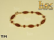 Jewellery GOLD bracelet.  Stone: amber. TAG: ; name: GB234; weight: 9.3g.