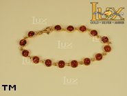 Jewellery GOLD bracelet.  Stone: amber. TAG: ; name: GB235; weight: 9.2g.