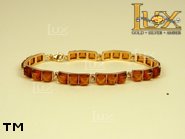 Jewellery GOLD bracelet.  Stone: amber. TAG: ; name: GB248; weight: 8.8g.