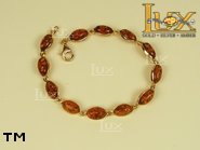 Jewellery GOLD bracelet.  Stone: amber. TAG: ; name: GB252; weight: 8.2g.