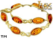 Jewellery GOLD bracelet.  Stone: amber. TAG: clasic; name: GB259; weight: 9.9g.