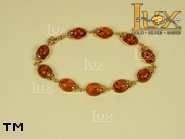 Jewellery GOLD bracelet.  Stone: amber. TAG: ; name: GB262; weight: 9.7g.